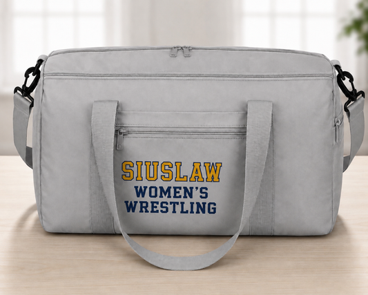 Siuslaw Women’s Wrestling Duffle Bag 💙💛
