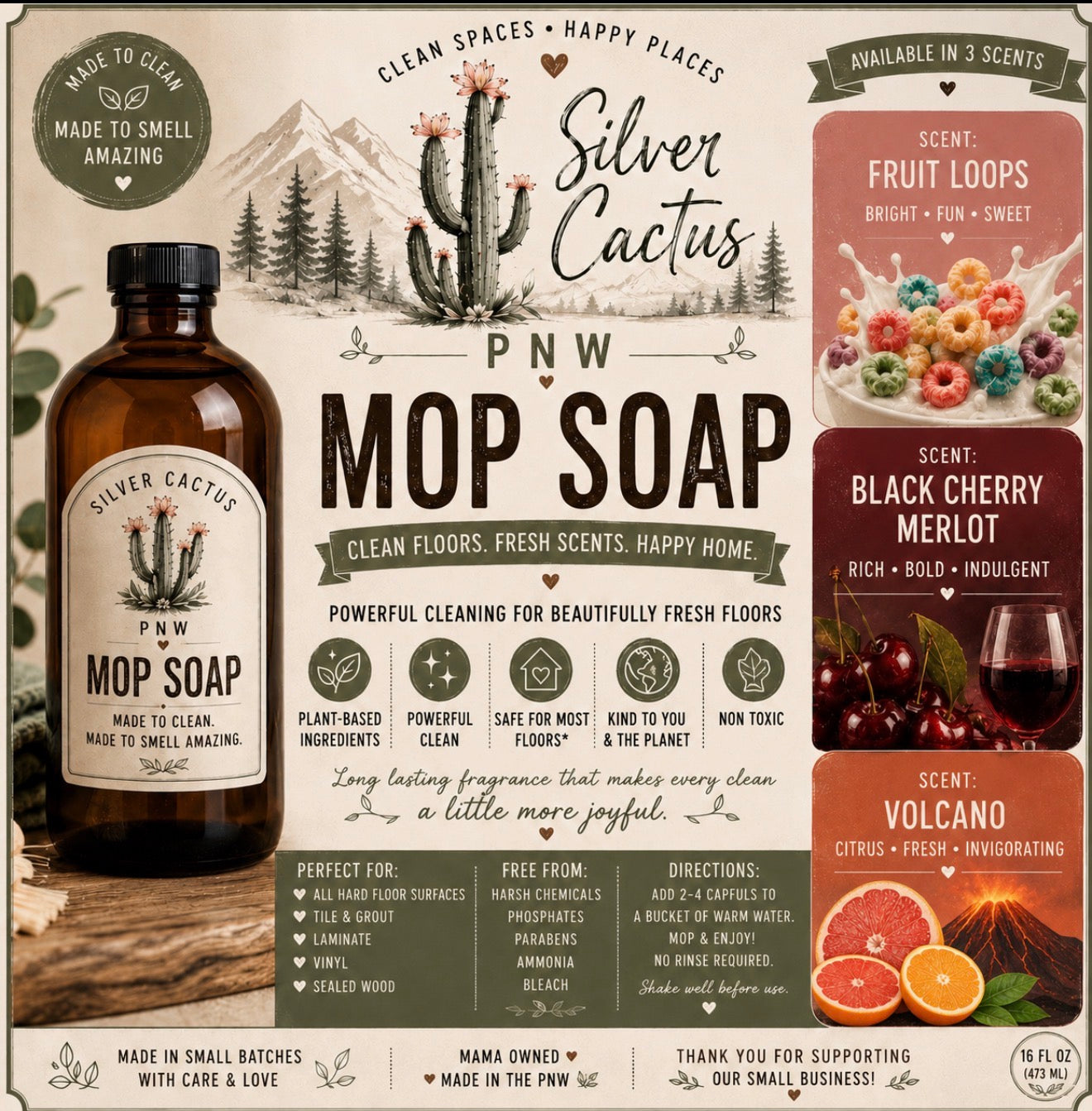 Mop Soap Concentrate 16oz
