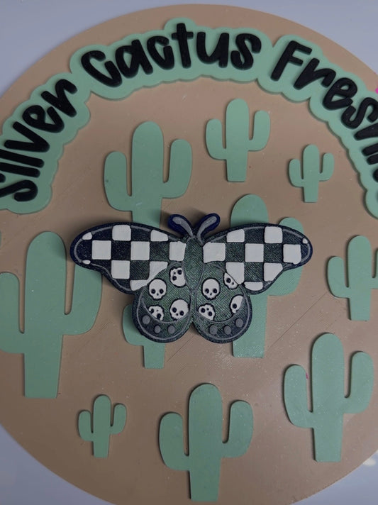 Checkered skull moth
