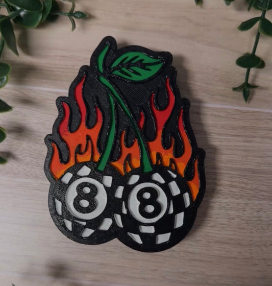 8 Ball Flame Freshie