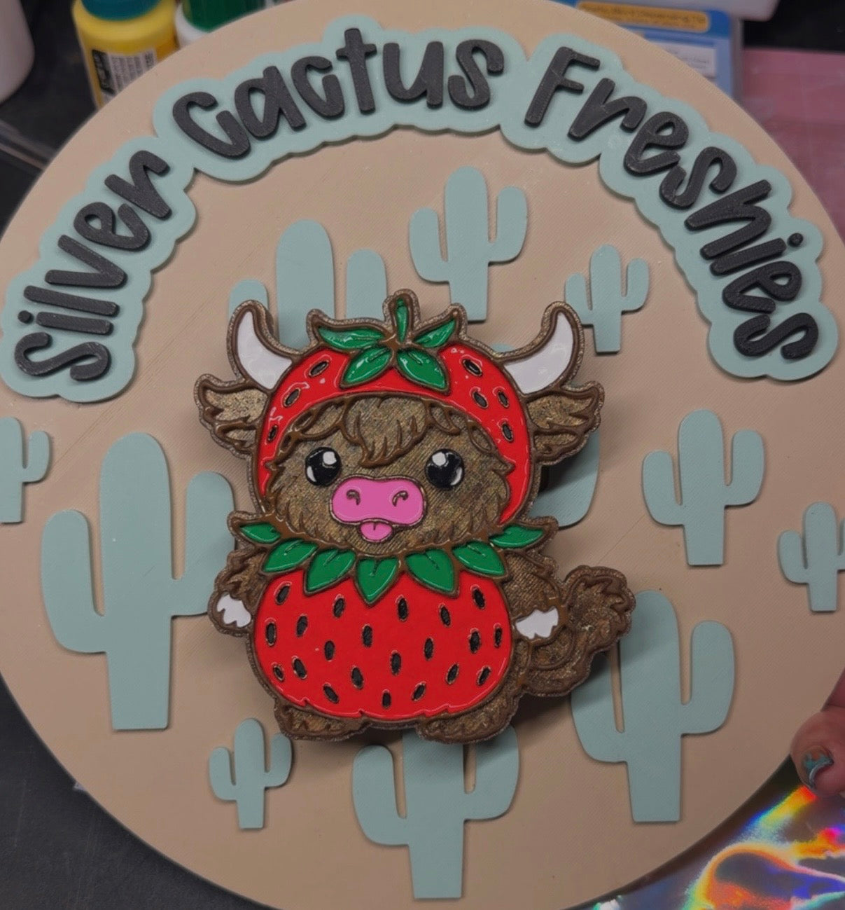 🐮🍓 Strawberry Cow Freshie